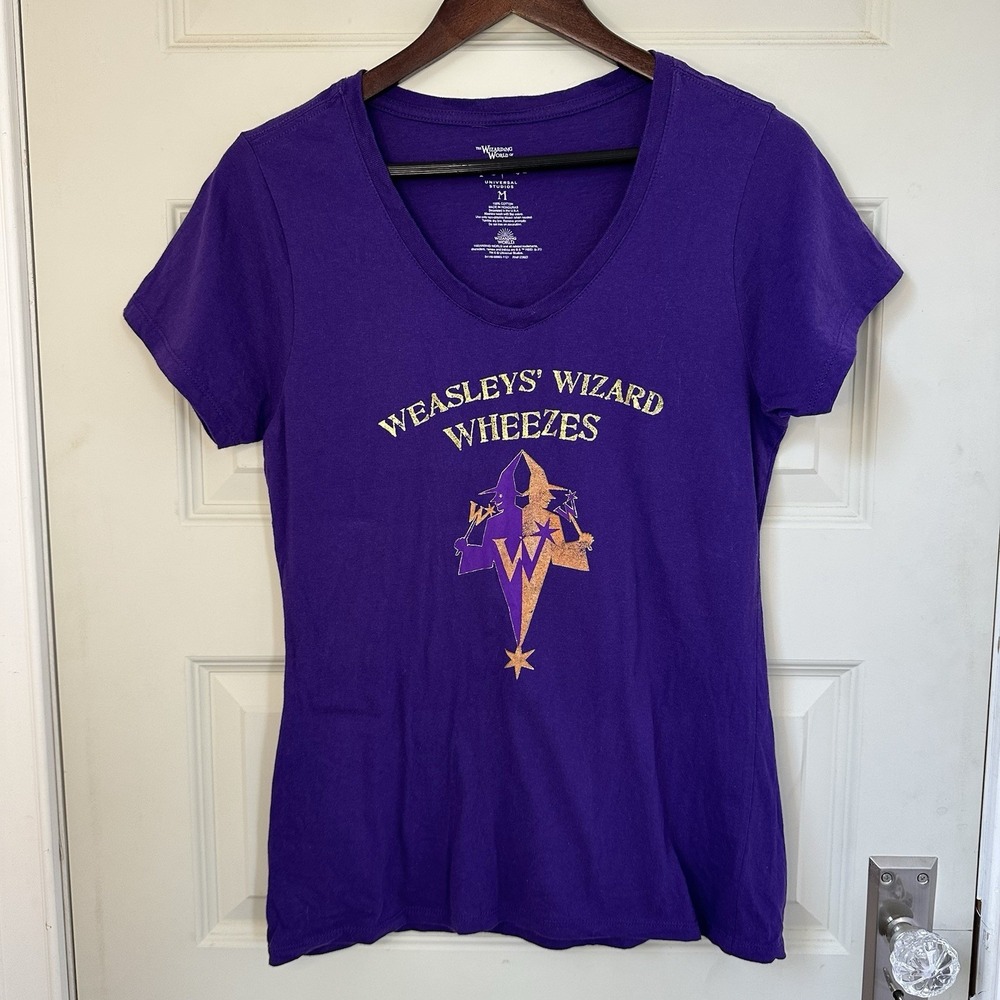 Universal Studios Harry Potter Weasley Wizard Wheezes T-shirt Women's M Purple